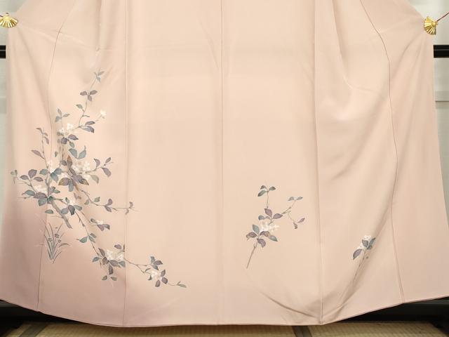 平和屋着物●訪問着 友禅 枝花文 暈し染め 正絹 逸品 AABM0223cs