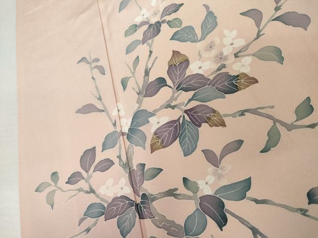 平和屋着物●訪問着 友禅 枝花文 暈し染め 正絹 逸品 AABM0223cs