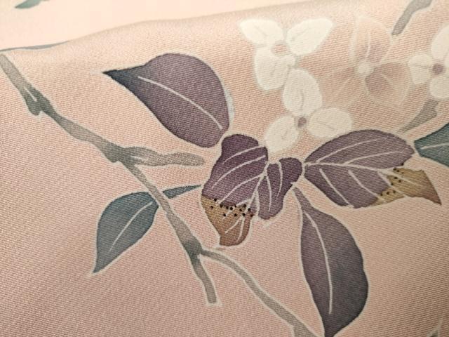 平和屋着物●訪問着 友禅 枝花文 暈し染め 正絹 逸品 AABM0223cs