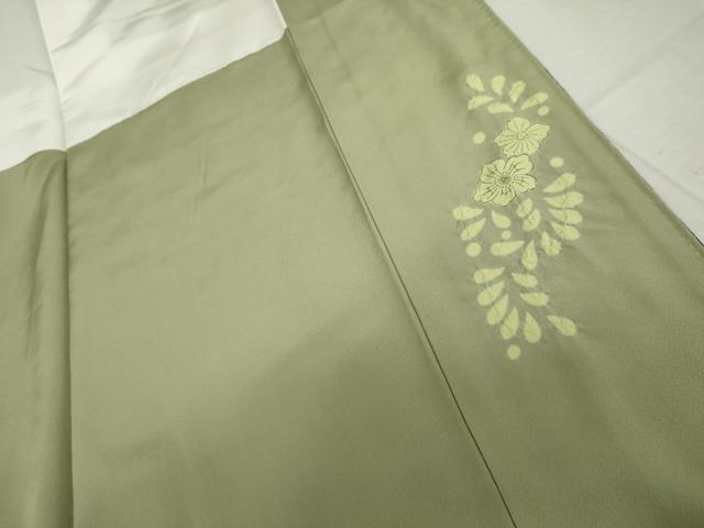 平和屋着物●訪問着 辻が花 絞り 暈し染め 金糸 正絹 逸品 AABM0237cs