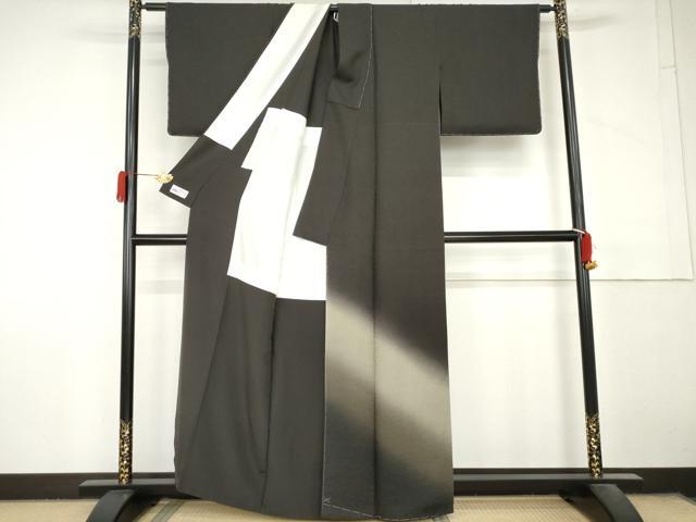 平和屋着物●京都の名門ブランド 銀花仙 訪問着 霞文 暈し染め やまと誂製 背抜き仕立て 正絹 逸品 未使用 AABM0240cs