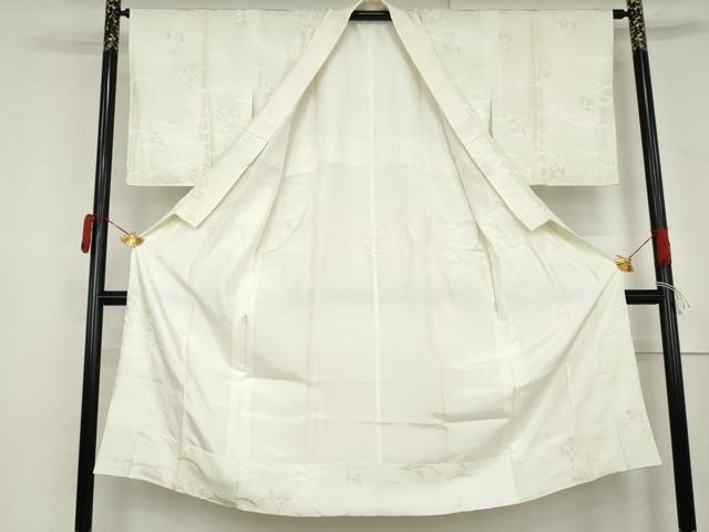 平和屋着物●長襦袢 袷 雪芝花文 暈し染め 正絹 逸品 AABM0243cs
