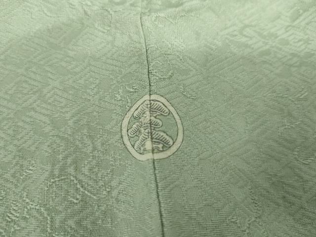 平和屋着物●上質な色無地 裏葉柳色 正絹 逸品 AABM0252cs
