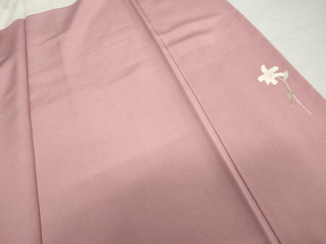 平和屋着物●京加賀友禅 百貫達雄 訪問着 枝花文 ロング丈 正絹 逸品 AABM0268cs