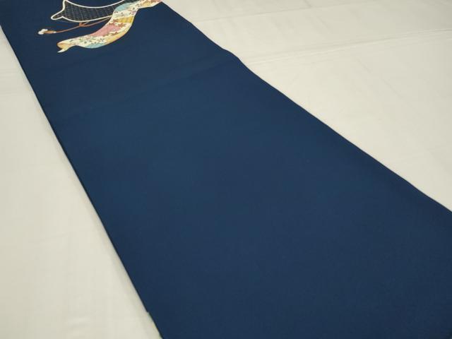 平和屋着物◎塩瀬 九寸開き名古屋帯 鬘帯花文 金彩 正絹 逸品 AABM0289ou