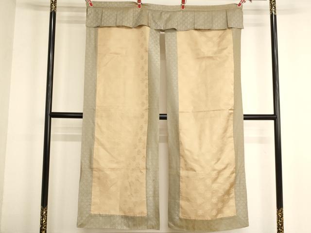 平和屋本店▼暖簾 幕 舞花文 法衣 寺院 仏具 仏教 僧侶 神職 装束 AABM0348ja