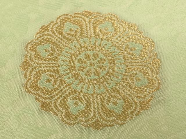平和屋本店▼打敷 内敷 3点セット 三角 駒刺繍 本金刺繍 花丸文 下り藤 法衣 寺院 仏具 仏教 僧侶 神職 装束 AABM0357ja