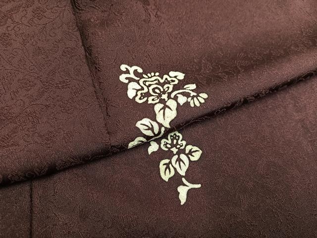 平和屋着物●洛楽人工房 (玉蟲染) 訪問着 花唐草文 正絹 逸品 AABM0658ph