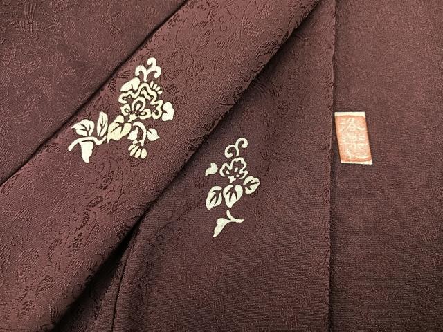 平和屋着物●洛楽人工房 (玉蟲染) 訪問着 花唐草文 正絹 逸品 AABM0658ph