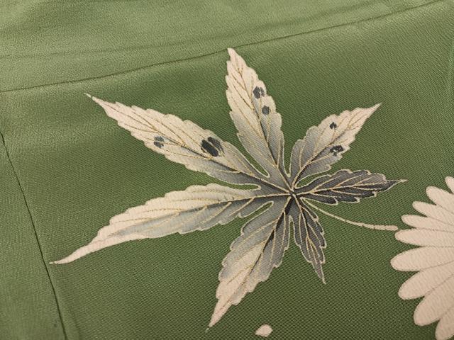 平和屋着物●訪問着 草花文 正絹 逸品 AABM0664ph