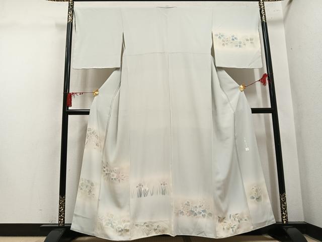 平和屋着物●訪問着 作家物 草花文 暈し染め 正絹 逸品 未使用 AABM0677ph
