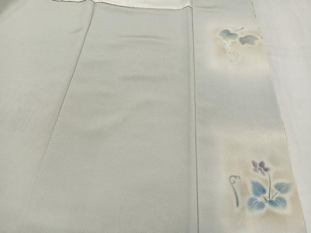 平和屋着物●訪問着 作家物 草花文 暈し染め 正絹 逸品 未使用 AABM0677ph