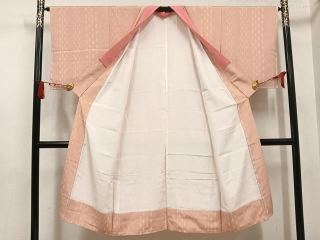 平和屋着物●長襦袢 袷 矢羽根間道 正絹 逸品 AABM0692ph