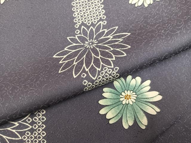平和屋着物●上質な小紋 花間道 正絹 逸品 AABM0702ph