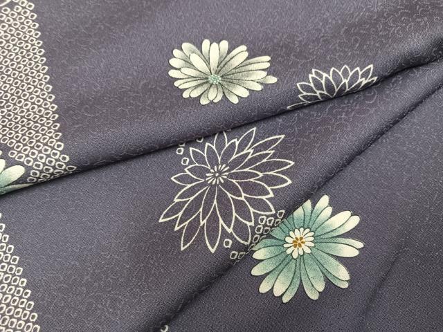 平和屋着物●上質な小紋 花間道 正絹 逸品 AABM0702ph
