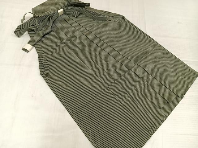 平和屋着物●男性 行灯袴 縞 正絹 逸品 未使用 AABM0703ph