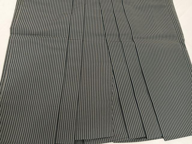 平和屋着物●男性 馬乗り袴 縞 正絹 逸品 AABM0704ph