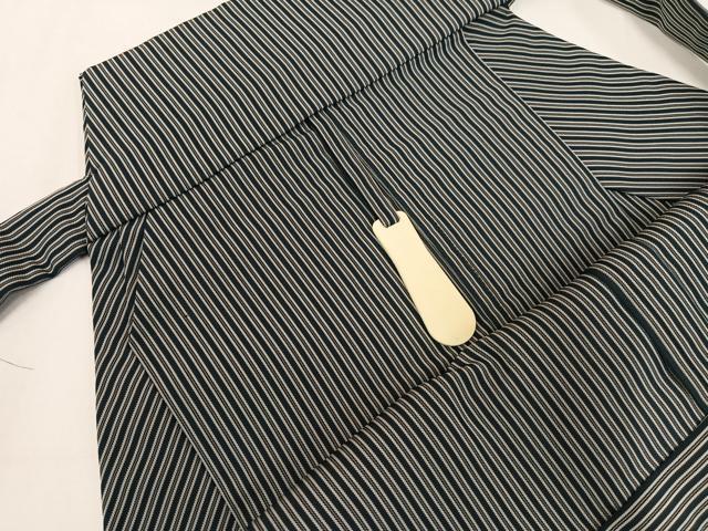 平和屋着物●男性 馬乗り袴 縞 正絹 逸品 AABM0704ph