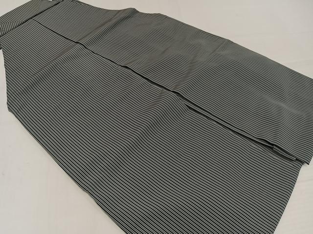 平和屋着物●男性 馬乗り袴 縞 正絹 逸品 AABM0704ph