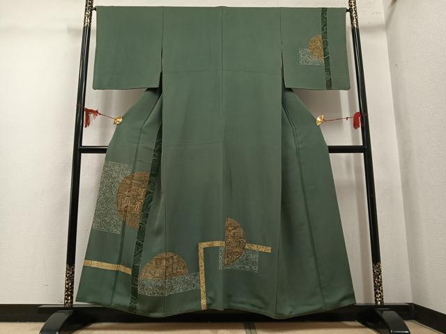 平和屋着物●訪問着 刺繍 古代人物文 金彩 鈴乃屋扱い 正絹 逸品 AABM0729ph