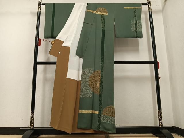 平和屋着物●訪問着 刺繍 古代人物文 金彩 鈴乃屋扱い 正絹 逸品 AABM0729ph
