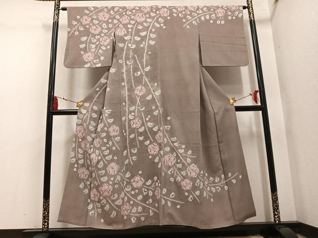平和屋着物●訪問着 辻が花 絞り 正絹 逸品 AABM0767ph