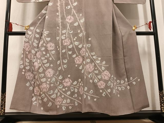 平和屋着物●訪問着 辻が花 絞り 正絹 逸品 AABM0767ph