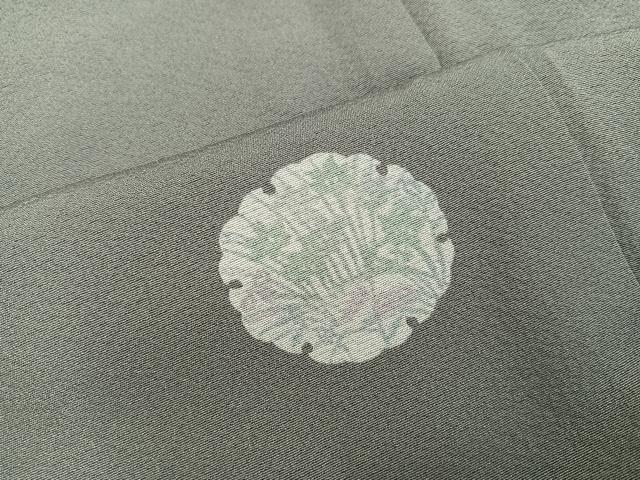 平和屋着物●上質な小紋 雪輪草花文 正絹 逸品 AABM0778ph