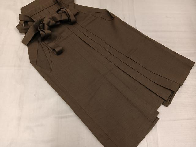 平和屋着物●男性 行灯袴 赤墨色 正絹 逸品 AABM0783ph