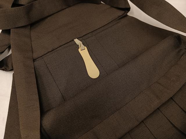 平和屋着物●男性 行灯袴 赤墨色 正絹 逸品 AABM0783ph