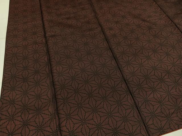 平和屋着物●本場大島紬 9マルキ 麻の葉文様 正絹 逸品 AABM0793ph