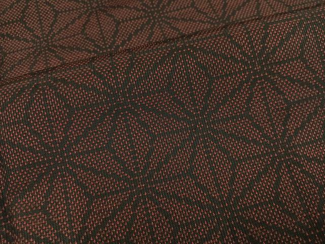 平和屋着物●本場大島紬 9マルキ 麻の葉文様 正絹 逸品 AABM0793ph