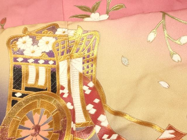 平和屋本店●金彩友禅 卓越技能者・名工・和田光正 お引きずり・お引き摺り・引き振袖 和装 結婚式 舞妓 芸妓 芸者 金銀彩 逸品 AABM0812fw
