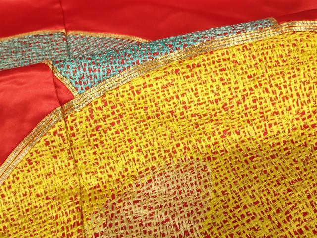 平和屋本店●色打掛 和装 婚礼 結婚式 花嫁 神社挙式 駒刺繍 地紙文 金糸 逸品 AABM0856fw