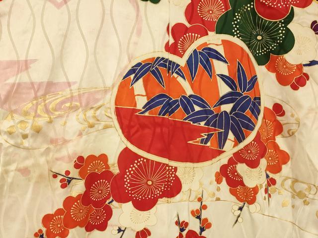 平和屋本店●お引きずり・お引き摺り・引き振袖 和装 結婚式 舞妓 芸妓 芸者 衣装 駒刺繍 葵松竹梅文 金糸 金彩 逸品 AABM0868fw