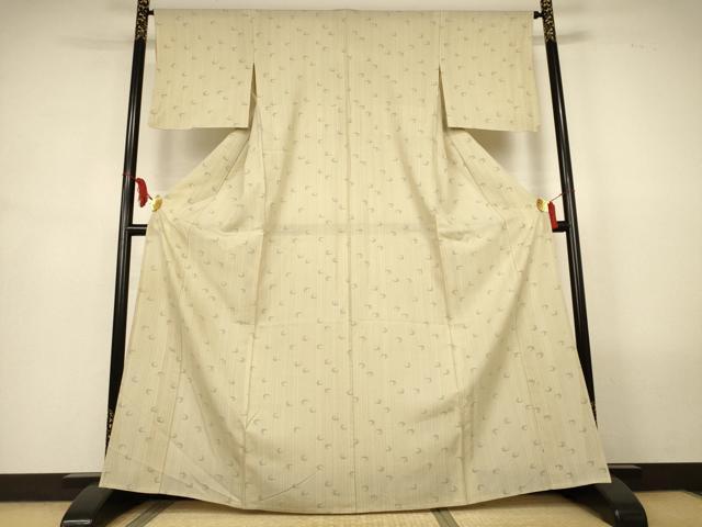 平和屋着物*夏物 小紋 絽 抽象文様 正絹 逸品 AABM1004jd