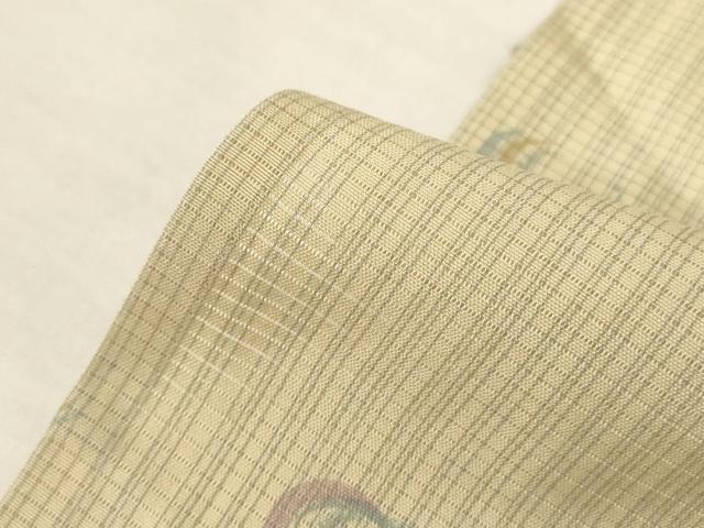 平和屋着物*夏物 小紋 絽 抽象文様 正絹 逸品 AABM1004jd