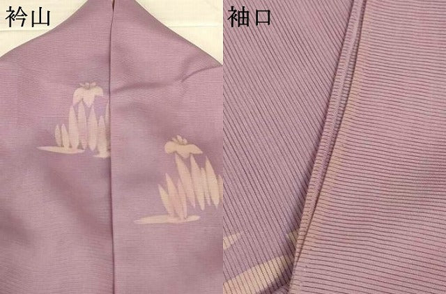 平和屋着物*夏物 訪問着 絽 手描き ろうけつ染め 草花文 正絹 逸品 AABM1012jd
