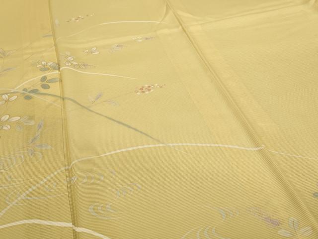平和屋着物*夏物 訪問着 絽 萩文 金彩 正絹 逸品 AABM1024jd