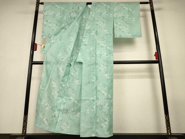 平和屋着物*夏物 小紋 絽 萩 洗える着物 AABM1033jd