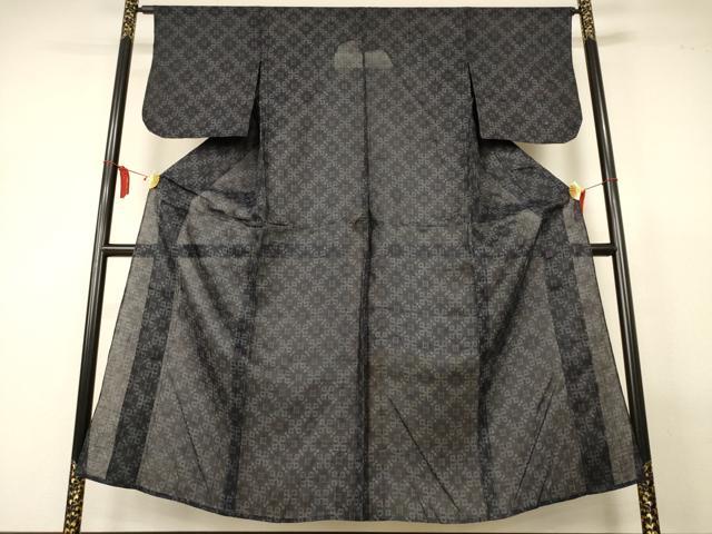 平和屋着物*夏物 重要無形文化財 本場宮古上布 花菱文 苧麻 逸品 AABM1045jd