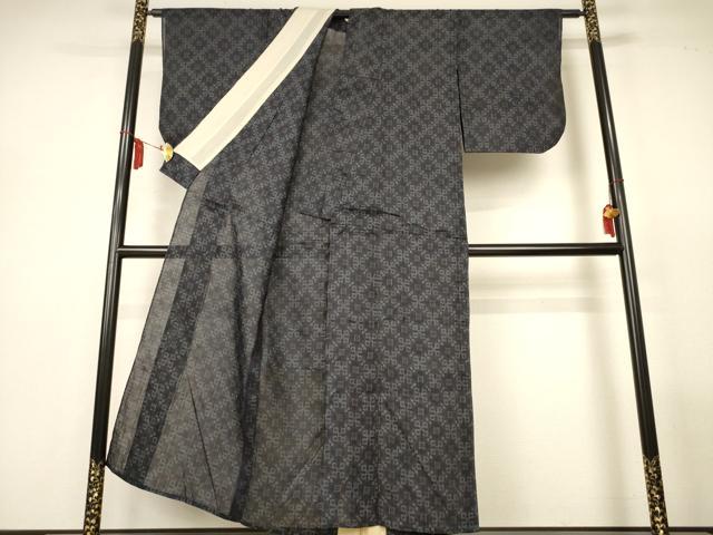 平和屋着物*夏物 重要無形文化財 本場宮古上布 花菱文 苧麻 逸品 AABM1045jd