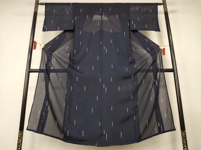 平和屋着物*夏物 小紋 絽 抽象文様 正絹 逸品 AABM1058jd