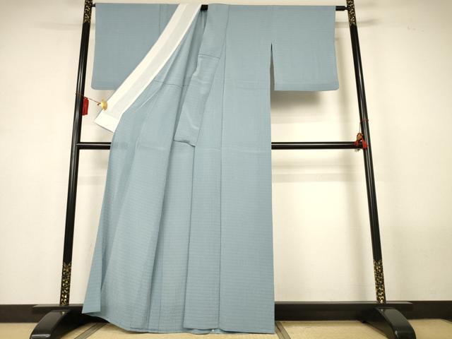 平和屋着物*夏物 色無地 絽 秘色色 洗える着物 AABM1066jd