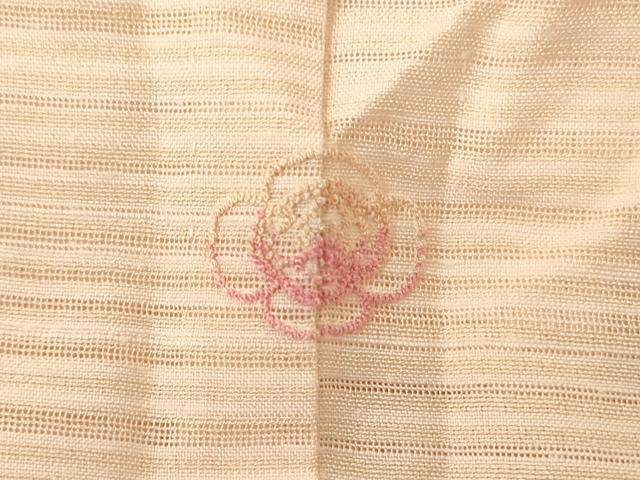 平和屋着物*夏物 銀座きしや 色無地 変わり絽 肌色 正絹 逸品 AABM1069jd