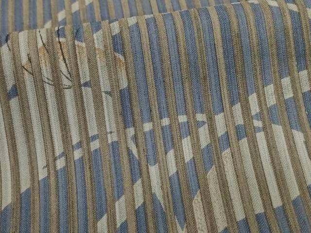 平和屋着物*夏物 小紋 紗 芝花文 さんび謹製 洗える着物 AABM1089jd
