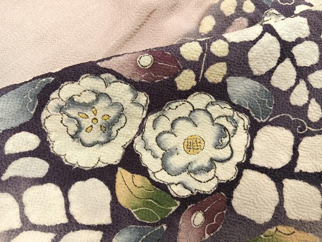 平和屋着物●豪華色留袖 辻が花 暈し染め 鬼しぼ縮緬 正絹 逸品 AABM1130ph
