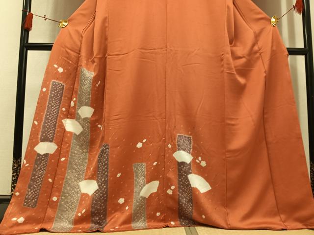 平和屋着物●訪問着 絞り 地紙文 正絹 逸品 AABM1136ph