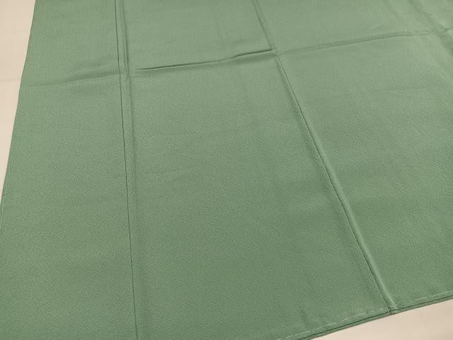平和屋着物●上質な色無地 千草色 正絹 逸品 未使用 AABM1141ph