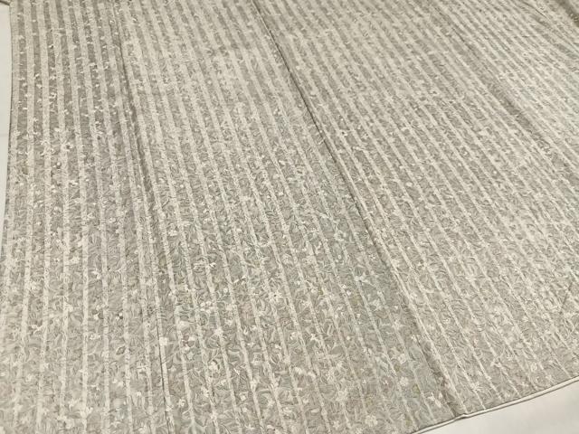 平和屋着物●上質な小紋 草花文 正絹 逸品 AABM1153ph